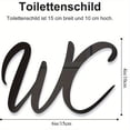 thumbnail image 2 of HELLOYOUNG Self Adhesive Toilet Signs 2 Pack Acrylic Bathroom Door Decor Plaques for Indoor Outdoor  Modern Restroom Decor with Easy Peel & Stick Installation, Black and White Elegant Design, 2 of 6