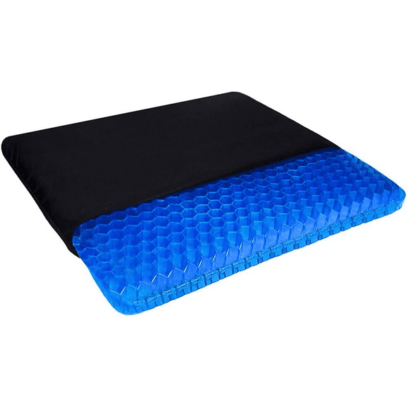 Gel Seat Cushion, Double Thick Egg Gel Cushion for Pressure Pain Relief, Breathable Wheelchair Cushion Chair Pads for Car Seat Office Chair (16x14x1.65inch)