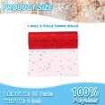 thumbnail image 2 of Uxcell Rouleaux de Tissu Tulle, Ruban Tulle Scintillant pour Jupes Tutu Bricolage Mariage Rouge, 2 of 6