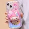 thumbnail image 1 of Funda de teléfono 3D Sanrio Melody Cinnamoroll Pom Purin para Iphone 11 12 13 14 Pro Max Mini X Xs Xr 7 8 Plus SE, funda transparente Fivean unisex, 1 of 2