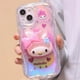 thumbnail image 1 of Funda de teléfono 3D Sanrio Melody Cinnamoroll Pom Purin para Iphone 11 12 13 14 Pro Max Mini X Xs Xr 7 8 Plus SE, funda transparente Fivean unisex, 1 of 2
