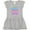 AC-Heather Grey, variant on Inktastic Some Bunny is Going to Be a Big Sister with Bunny Ears and Flowers Girls Baby Dress