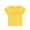 Yellow, variant on XBASW 2-10T Girls Short Sleeve T-Shirt for Baby Kids Ruffled Cotton Casual Tops Toddler Solid Color Summer Tees for Girls