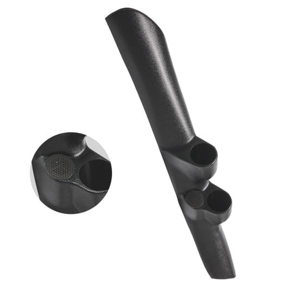 GlowShift | Black Full Size Dual Pillar Gauge Pod with Speaker Cutout for 2nd Gen 1998-2002 Dodge Ram 24 Valve 5.9 Cummins 2500 & 3500