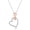 Rose Gold Vermeil Plated Silver, variant on Cali Trove Infinity and Heart Diamond Necklace for Women 1/10 Ct Natural Diamonds 18KT Rose Gold Vermeil & 925 Sterling Silver Symbolic Two-Tone Pendant Design Gifts for Her