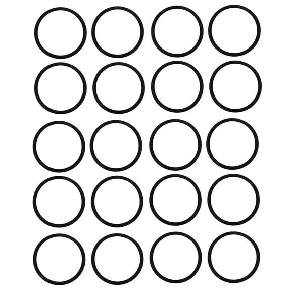 Replacement Part For Eureka Sanitaire Upright Vacuum Cleaner Rounded Belt (10 Pack 20 Belts) // 52100D-12