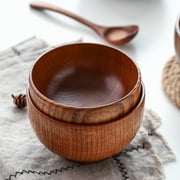 Wooden Seasoning Spice Jar, Natural Wooden Sugar Bowl, Pepper Seasoning Container Condiment Pots with Lid for Home Kitchen Restaurant, 1 Pcs, 3.4x2.6