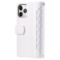thumbnail image 5 of Feishell Crossbody Wallet Phone Case for iPhone 11 Pro,Luxury PU Leather Magnetic Buckle Zipper Pocket Card Slots Flip Stand Protective Cover with Hand Strap & Shoulder Strap,White, 5 of 14