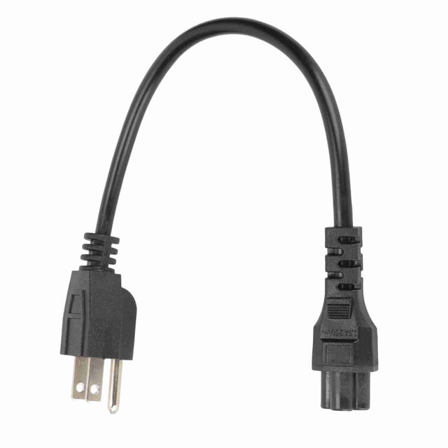 Computer Power Cable , 5-15P Male To IEC320 C5 Female Power Cord Heavy Duty Replacement 18 AWG 0./0.98ft for Computers