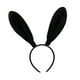 thumbnail image 4 of Diadema con orejas de conejo para cosplay, accesorios para disfraz de conejito, bandas para el cabello con orejas de animal Negro, 4 of 9