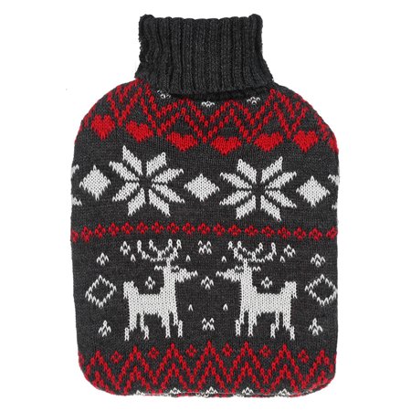 Christmas Decorations Knit Warm Hand Hot Water Bottle Cover Christmas Gifts