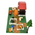 thumbnail image 1 of Juego De Juguetes De Granja, Juego De Mundo De Granja De Plástico De Simulación Resistente Para Jardín De Infantes Para El Hogar, 1 of 7