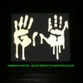 thumbnail image 3 of High Intensity Grade Reflective Bloody/Dripping Hands for Helmets, Windscreens, Rear Windows, Bumper Stickers (3 inches Height, Black), 3 of 4
