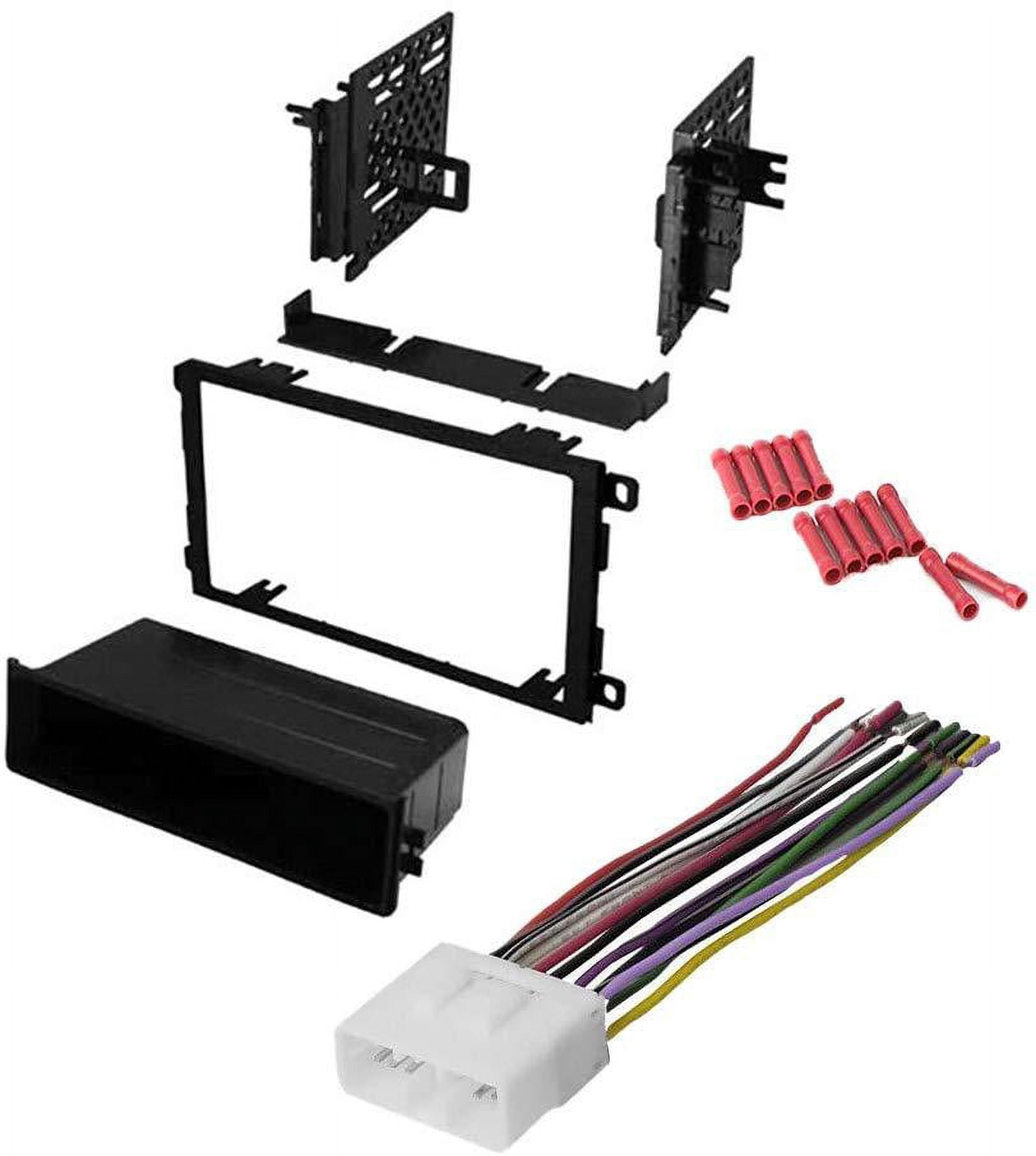 LQI Double Din Dash Installation Kit For 1997-2004 Chevy Corvette C5 - Black, Fits OE Part 10407815 - View #12