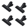 thumbnail image 1 of 4Pcs Potato Chips Bag Clips Stainless Steel Sealing Clip Photo File Clamps Multifunction Household Kitchen Bag Clips Storage-Black, 1 of 7