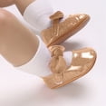 thumbnail image 4 of JAJAHO Baby Toddler Girls Sandels Pu Leather First Walking Shoes Summer Soft Sole Flat Sandels Flexible Barefoot Footwear, 4 of 9