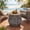 Teak Finish + Gray Rope, variant on Christopher Knight Home Round Outdoor Acacia Wood Accent Side Table with Gray Rope, Teak Finish