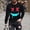 Black, variant on ZGRBOU Mens Long Sleeve Tee Shirts Fashion Crewneck Printed Pullover Tops Vintage Trendy Streetwear Workout Shirt