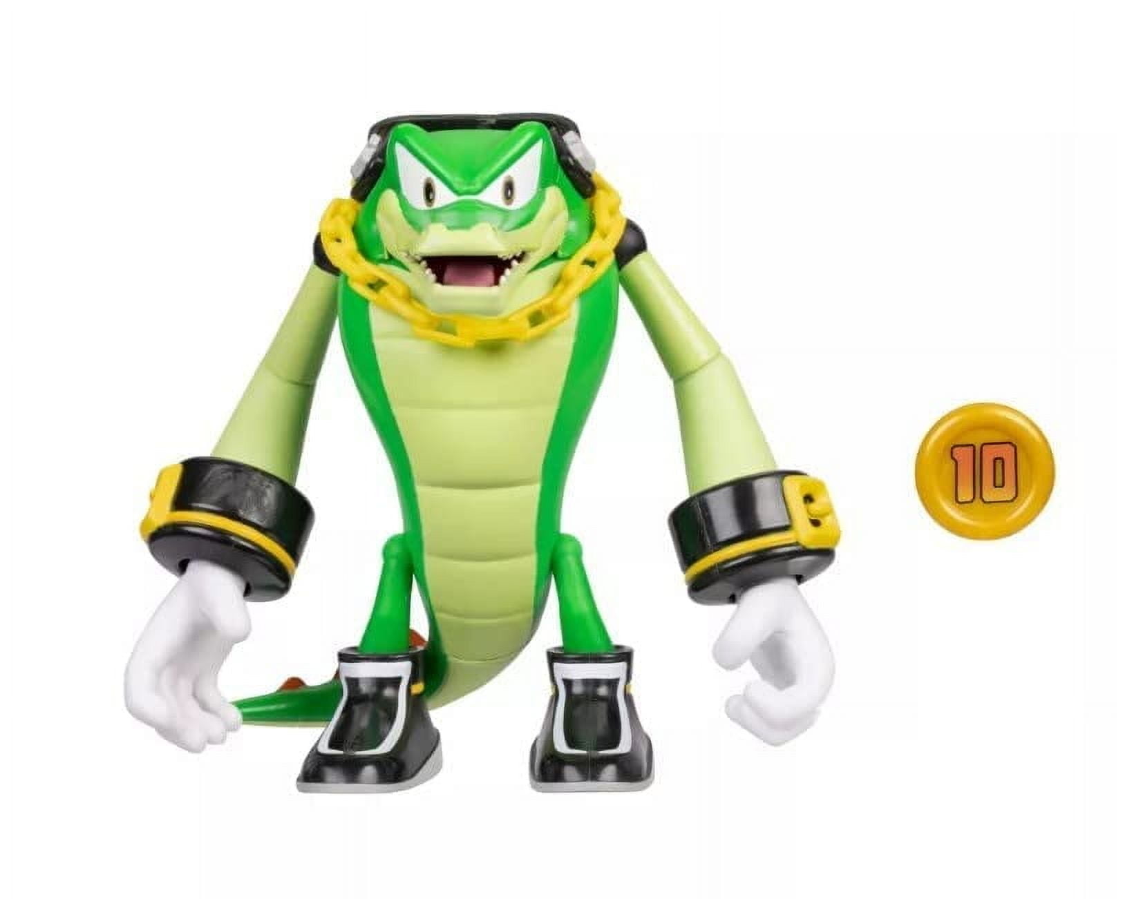 Sonic The Hedgehog, Action Figure, 4 inch, Vector with Super Ring