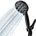 thumbnail image 3 of JDO High Pressure Handheld Shower Head, 6 Spray Settings Shower Head with Handheld, 4.3" High Flow Hand Held Shower head Set with Stainless Steel Hose and Adjustable Bracket (Matte Black), 3 of 10
