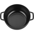 thumbnail image 2 of Staub Cast Iron Essential French Oven, Dutch Oven, 5-quart, serves 5-6, Made in France - Matte Black, 2 of 4