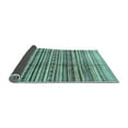 thumbnail image 2 of Ahgly Company Indoor Round Abstract Light Blue Modern Area Rugs, 6' Round, 2 of 4