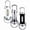 Silver+White+Black, variant on Orvyla Key Chain Torch, 1200lm Super Bright Mini Keychain Flashlight Waterproof, Portable & Rechargeable Bright Keychain Flashlight on Keychains and Clothing as a Key Chain