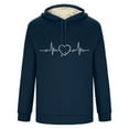 thumbnail image 4 of Sudadera con capucha para hombre, informal, de moda, con estampado de San Valentín, de manga larga, con bolsillo, de poliéster, 4 of 4