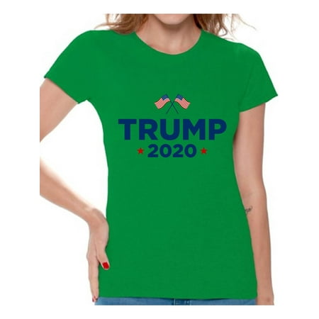 Awkward Styles Trump 2020 Shirt USA Trump Flag Tshirt for Women Donald Trump T Shirt Trump Shirts Mr. President T-Shirt Gifts for Republican