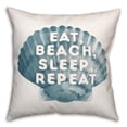 thumbnail image 2 of Creative Products Eat Sleep Beach Repeat 18 x 18 Spun Poly Pillow, 2 of 3