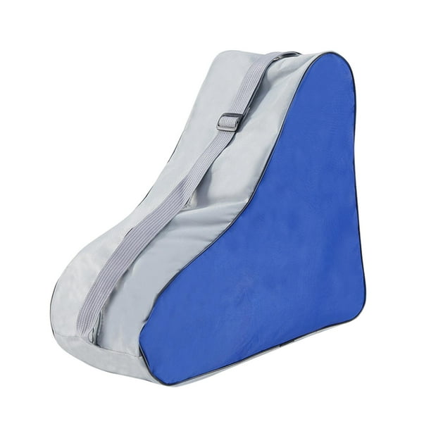 Bolsa para patines, bolsa para patinaje sobre ruedas, bolso de mano triangular, bolsa para patines, bolsa para exteriores, hielo azul
