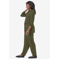 thumbnail image 3 of Jessica London Women's Plus Size 2-Piece Stretch Knit Cargo Set, 3 of 5