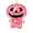 Pink, variant on Voglyf Stress Relief Glitter Pumpkin Halloween Anxiety Relie Toy, Sequins Lantern Squeeze Fidget Ball, Slow Rebound Halloween Anxiety Relief Toy for Adults Party Favor Reward Gift,Pink