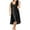 Black, variant on FLORA Intimates Black Polyester Solid Sleepwear Nightgown Plus Size: 2X