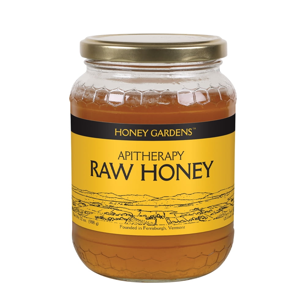 Honey Gardens Apitherapy Raw Honey 100 Pure US Grade A
