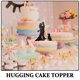 thumbnail image 3 of Moluckfu 1Jgo Cake Topper Negro Hierro Abstracto Abrazo Romántico, 3 of 8