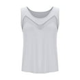thumbnail image 6 of Youyipin Womens Tank Tops Silk Mesh V Neck Satin Camisole Silky Sleeveless Tank Cami Shirt Going Out Tops, 6 of 7