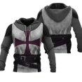 thumbnail image 3 of Sudadera con capucha vintage con estampado 3D de los Caballeros Templarios para hombre, ropa informal de gran tamaño, sudaderas con capucha, ropa para hombre, jerséis de manga larga, 3 of 5