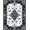 Black White, Pattern 16, variant on Design&I 8'x10' Washable Area Rug Gothic Insect With Ornate Victorian Scrollwork Border Accents for Dining Room, Large Office, Lounge, Snag-Free