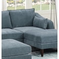 thumbnail image 5 of Living Room Classic 5pc Modular Sectional set 1x Armless Chair 2x Corner Wedge 2x Ottoman Mineral Morgan Fabric Cushion Couch, 5 of 9