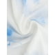 thumbnail image 5 of Vestido de maternidad de malla con fruncidos en los lados para mujer INSPIRE CHIC, vestido ajustado de tirantes para embarazadas, ideal para invitadas de boda, color blanco y azul, talla M, 5 of 6