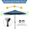 thumbnail image 4 of Ainfox LLC Ainfox 10ft Patio Umbrella with Lights Outdoor Solar Umbrella Red with Base, 4 of 5