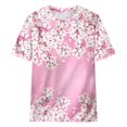 thumbnail image 4 of Azrian Plus Size Tops,Womens Shirts,Womens Blouses Women's Fashion Printed T-shirt Short Sleeves Blouse Round Neck Casual Tops Season, 4 of 4