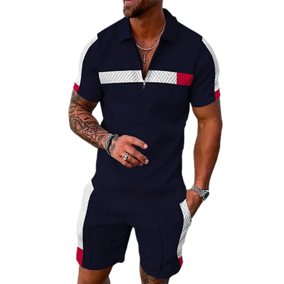Afdoent Mens 2 Piece Sets Men's 3D Short Sleeved Shirt And Shorts Beach Tropical Body Sports Shorts Suit Beach Clothes Fashion