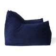thumbnail image 4 of Bean Bag Chair with Arm Rest, Velvet Lazy Sofa for Living Room, Bedroom, Nursery, Studio & Lounge Room, Navy Blue, 4 of 5
