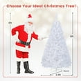 thumbnail image 3 of Costway 6Ft Artificial PVC Christmas Tree Stand Indoor Outdoor White, 3 of 10