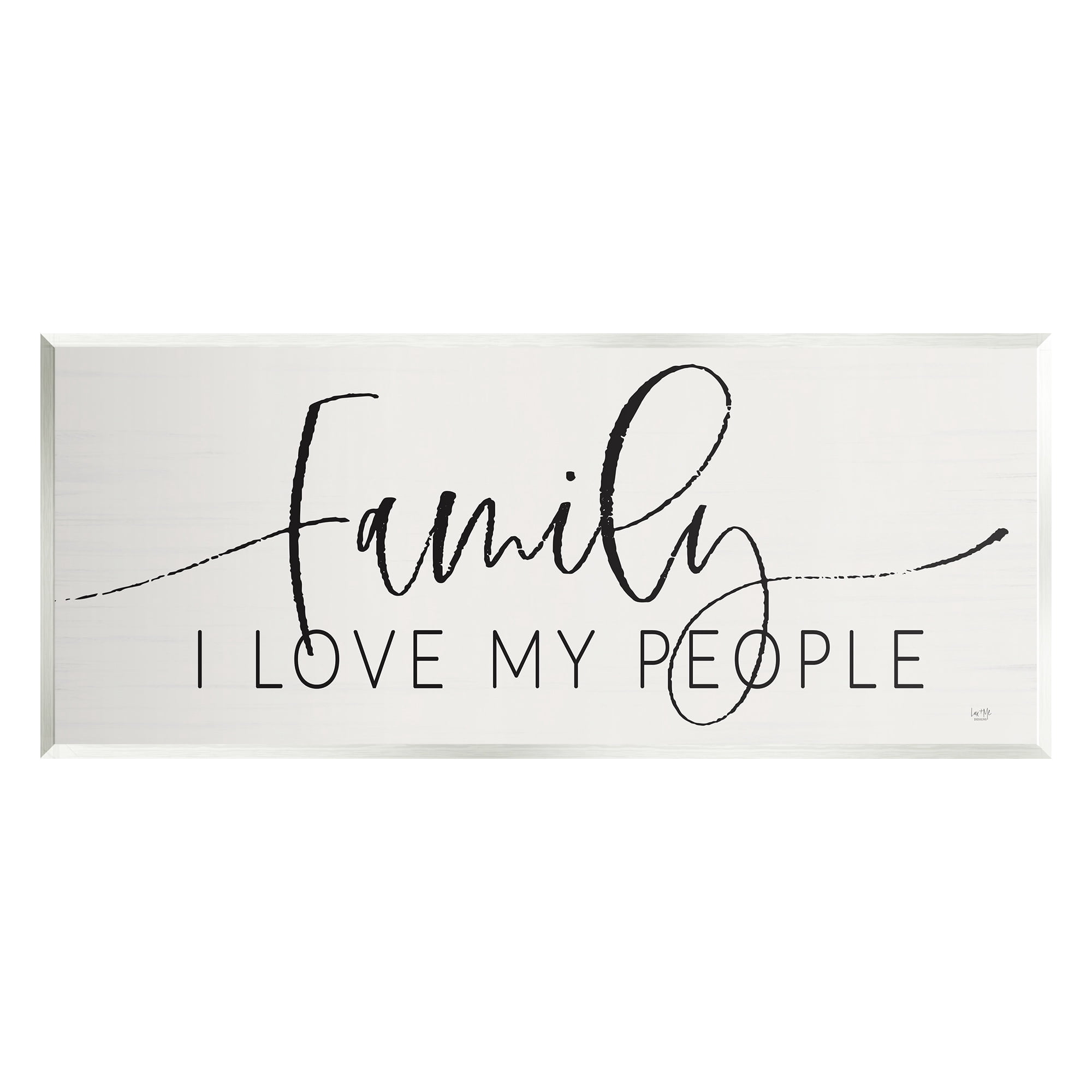 Stupell Industries I Love My People Affectionate Family Phrase Graphic Art Unframed Art Print Wall Art, Design by Lux + Me Designs