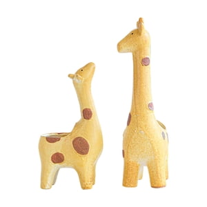 DOLITY 2Pcs Pots en céramique Planters intérieurs Pots de fleurs d'animaux mignons pour l'entrée
