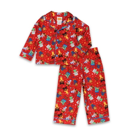 

Daniel Tiger s Neighborhood Toddler Flannel Coat Style Pajamas K205003DA