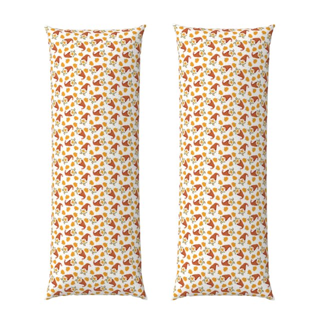 Balery Gnomes Autumn Funda Protectora para Almohada Corporal de Algodón Hipoalergénico con Cierre(55 x 21 pulgadas), Almohadas No Incluidas